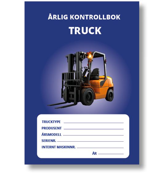 Truck | Årlig kontrollbok for truck