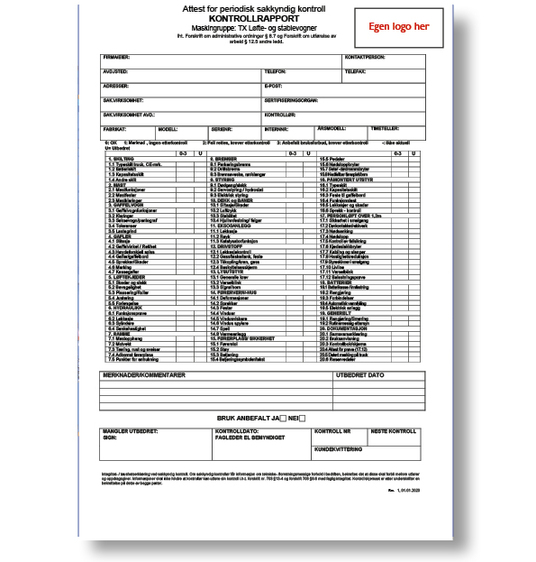 Kontroll | Truck KONTROLLBLOKK med egen logo