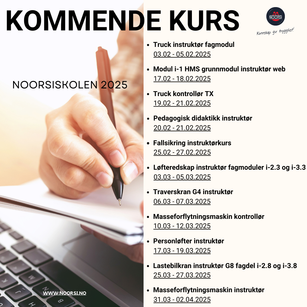 Kommende kurs 2025