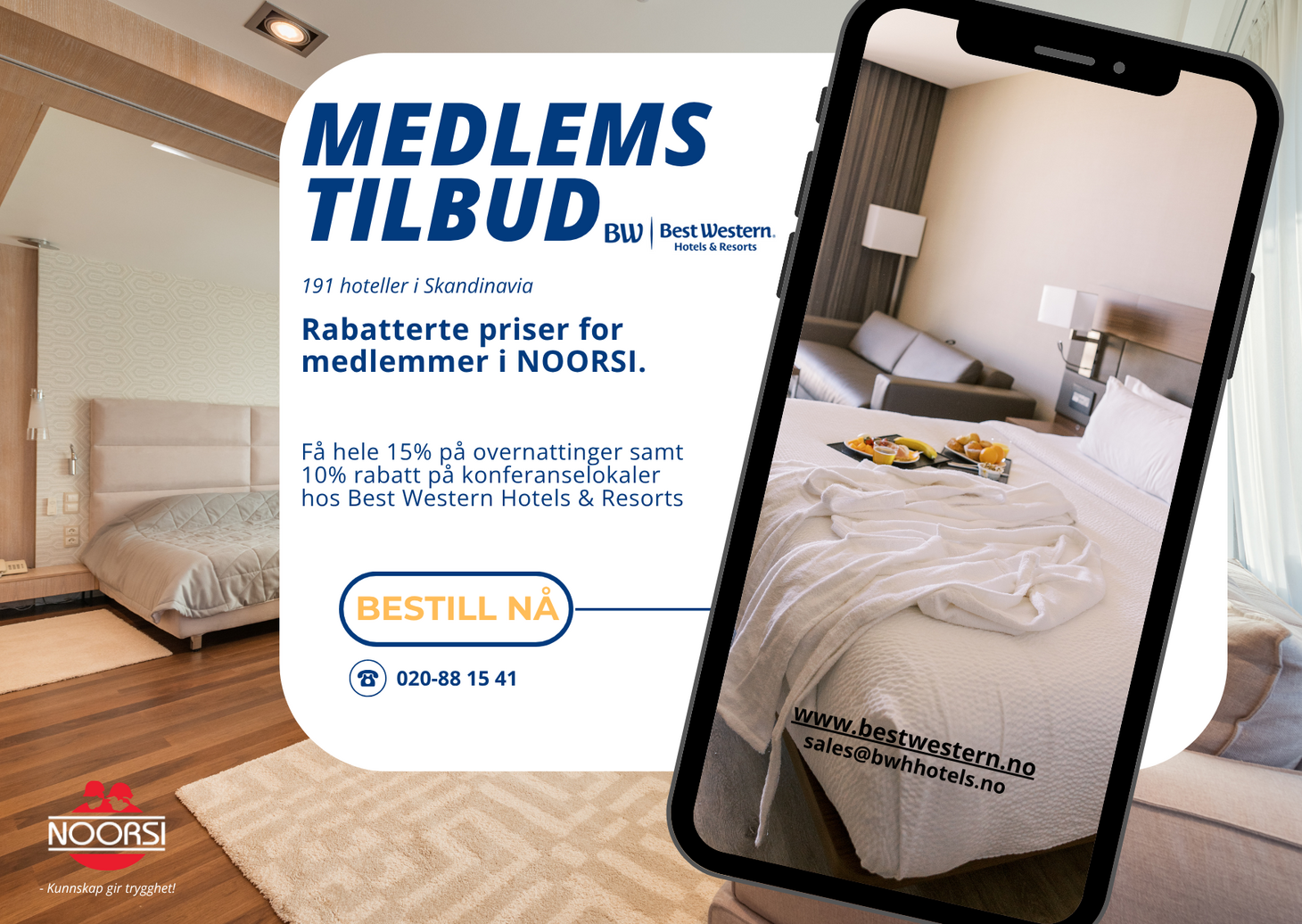 Eksklusiv medlemsfordel: Bo og møt rimeligere hos Best Western Hotels & Resorts!