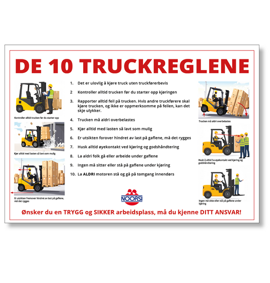 Truck | Plakat A4 - De 10 truckreglene